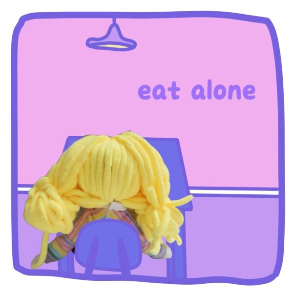 Always alone girl cute creative doll - Image 2