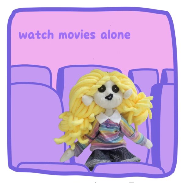 Always alone girl cute creative doll - Image 5