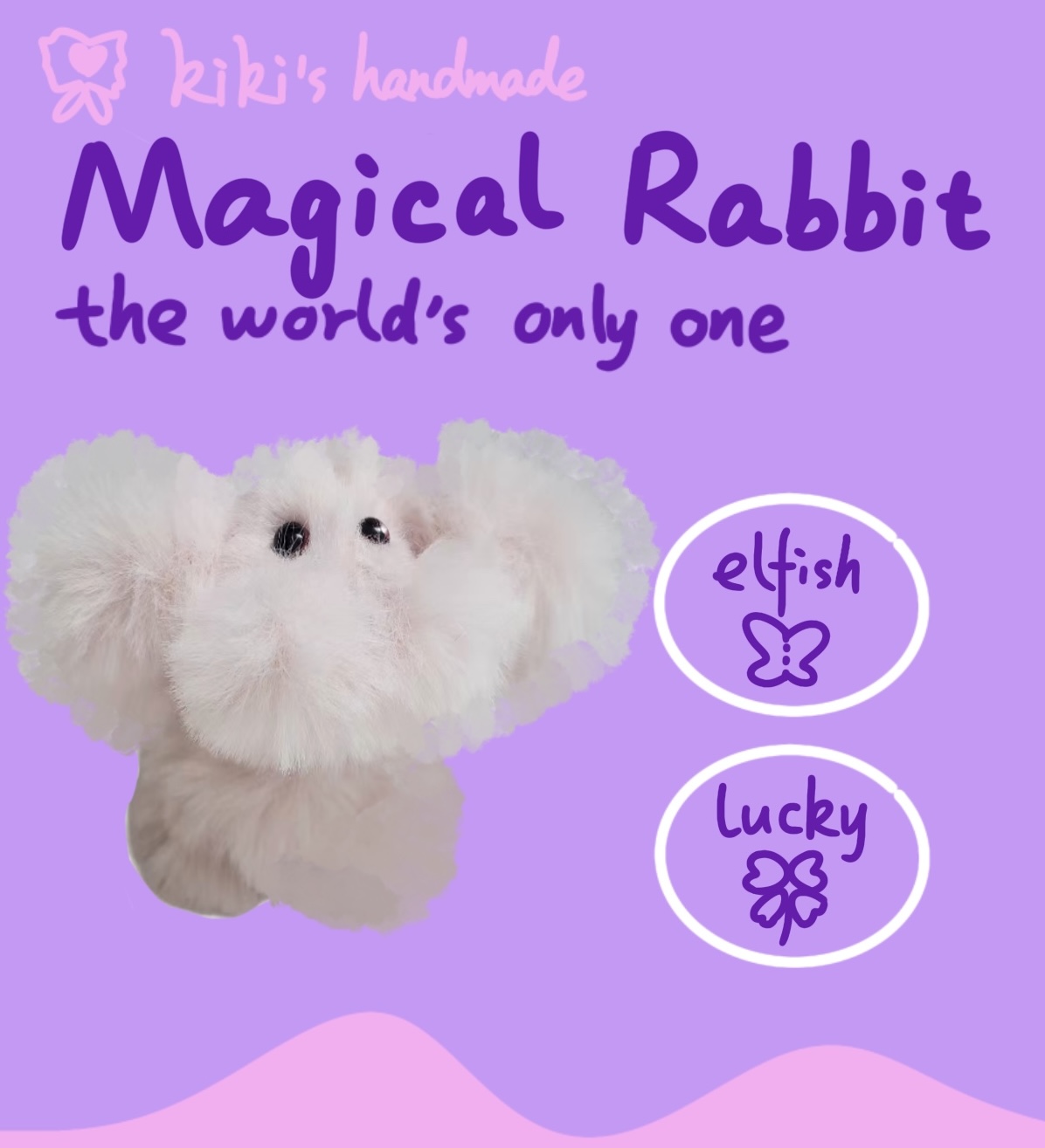 cute magical rabbit/kiki's handmade